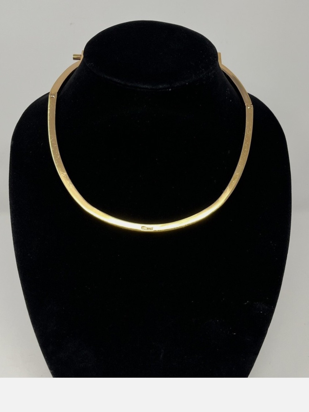 Miansai Screw Cuff Necklace Shiny Gold Tone Collar Choker